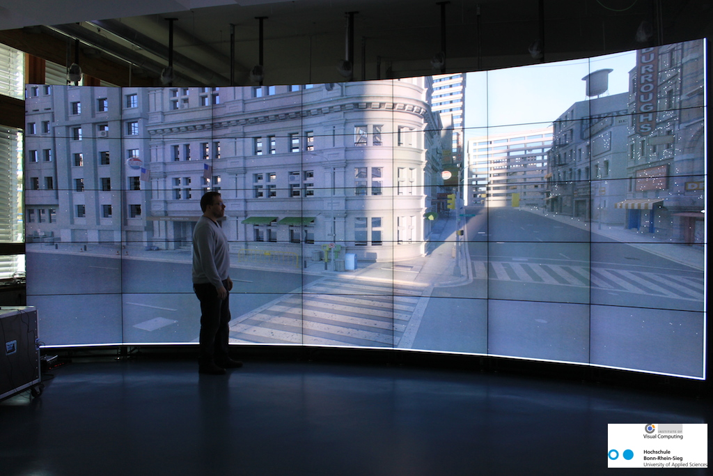 Einweihung einer ultrahochauflösenden Displaywand zur Visualisierung