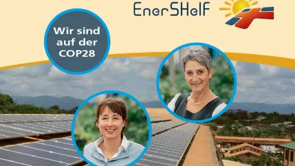 EnerSHelF auf der COP28 Banner