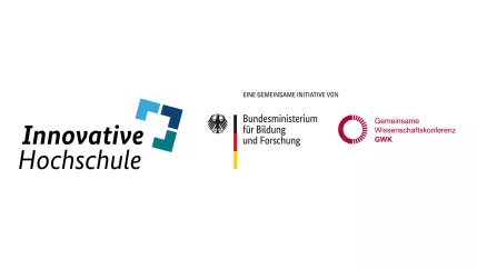 Logo Innovative Hochschule und Bundesministerium für Bildung und Forschung und Gemeinsame Wissenschaftskonferenz (DE)
