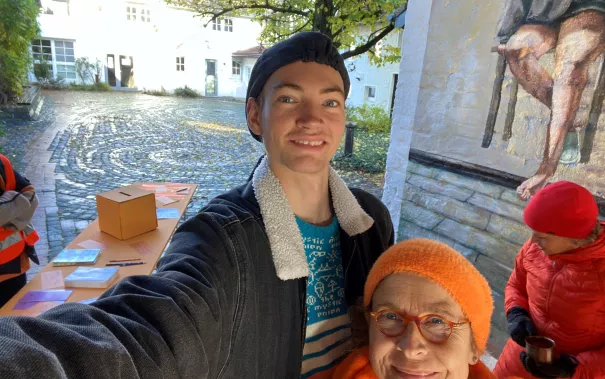 Selfie am OrangeDay Alanus Hochschule22