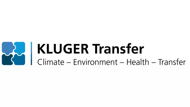Banner KLUGER Transfer, weisser HG englisch