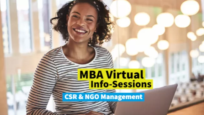 MBA virtual info session teaser for first application deadline in 2023