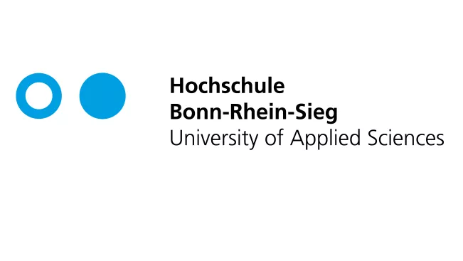 Logo der H-BRS blaue Kreise schwarze Schrift