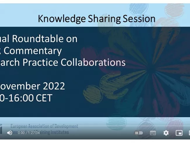 Virtual Roundtable and Knowledge Sharing Session on Research Practice Collaborations